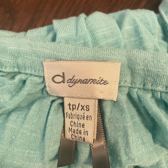 Extra Small Teal Dynamite Tanktop - Picture 2 of 2
